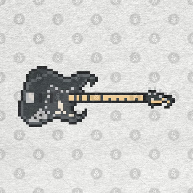 Pixel Black Eagle Bass Guitar by gkillerb